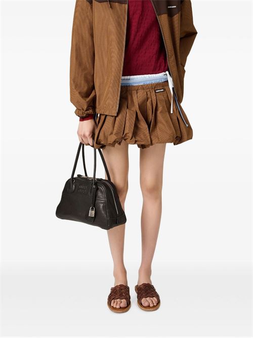Minigonna plissé in vichy check MIU MIU | MG272319OSF0QB7